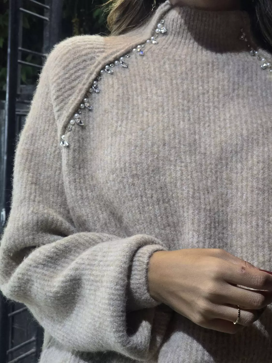 Wool Pullover with diamonds 3