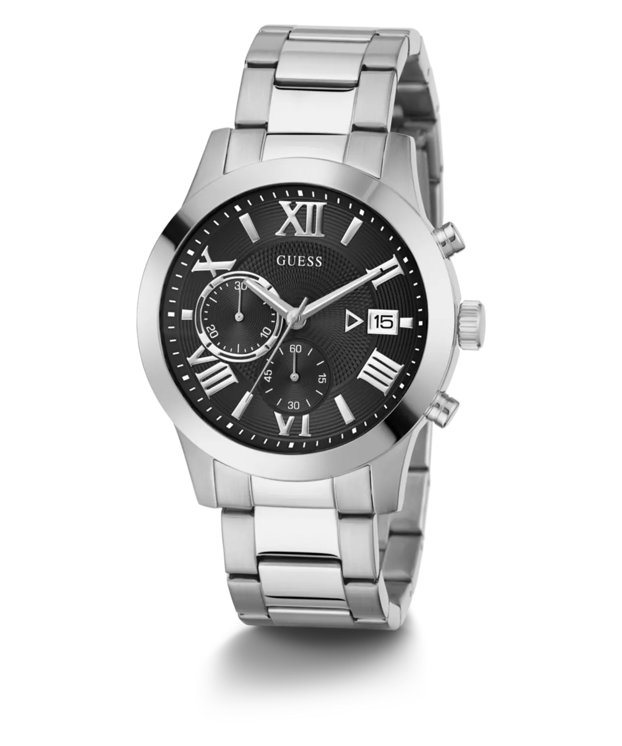 GUESS W0668G3 Men's  Watch Silver Tone Stainless Steel Bracelet 3
