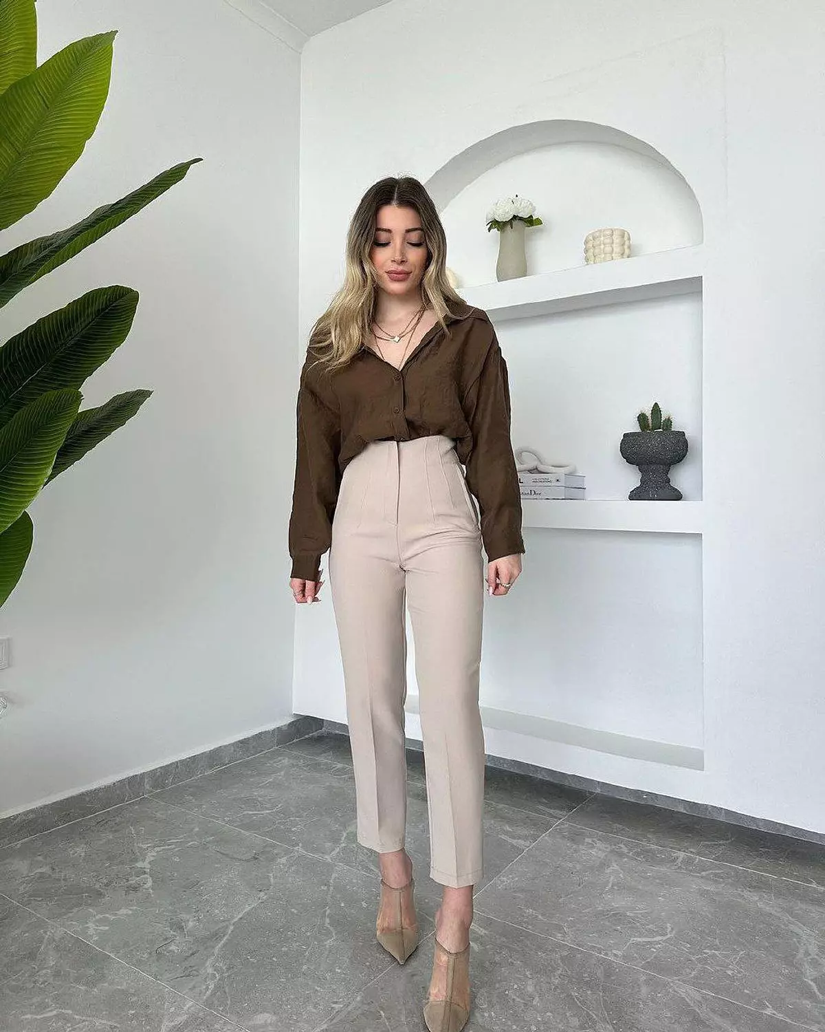 Formal pants with front pleats  hover image
