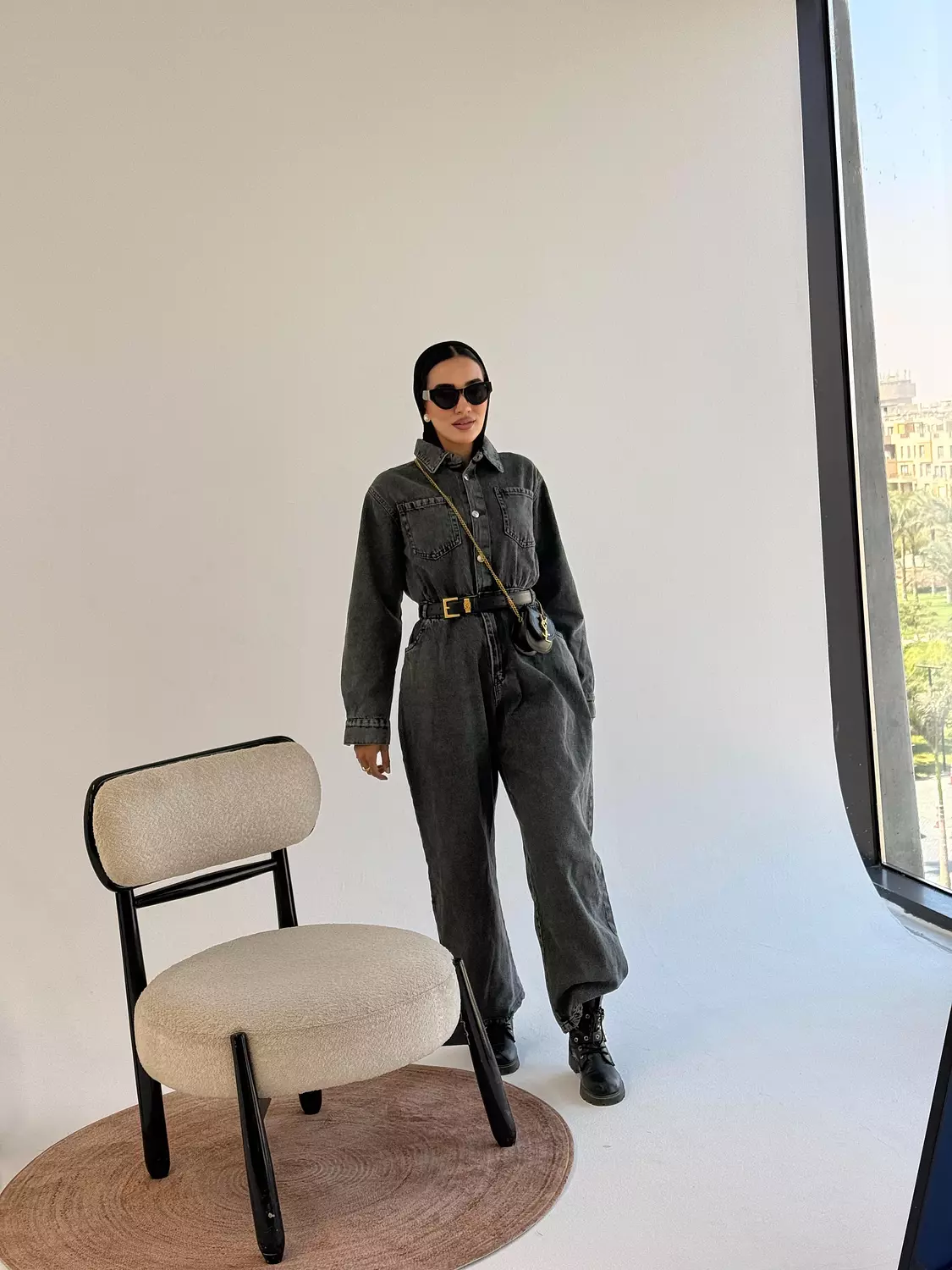 Denim Jumpsuit image