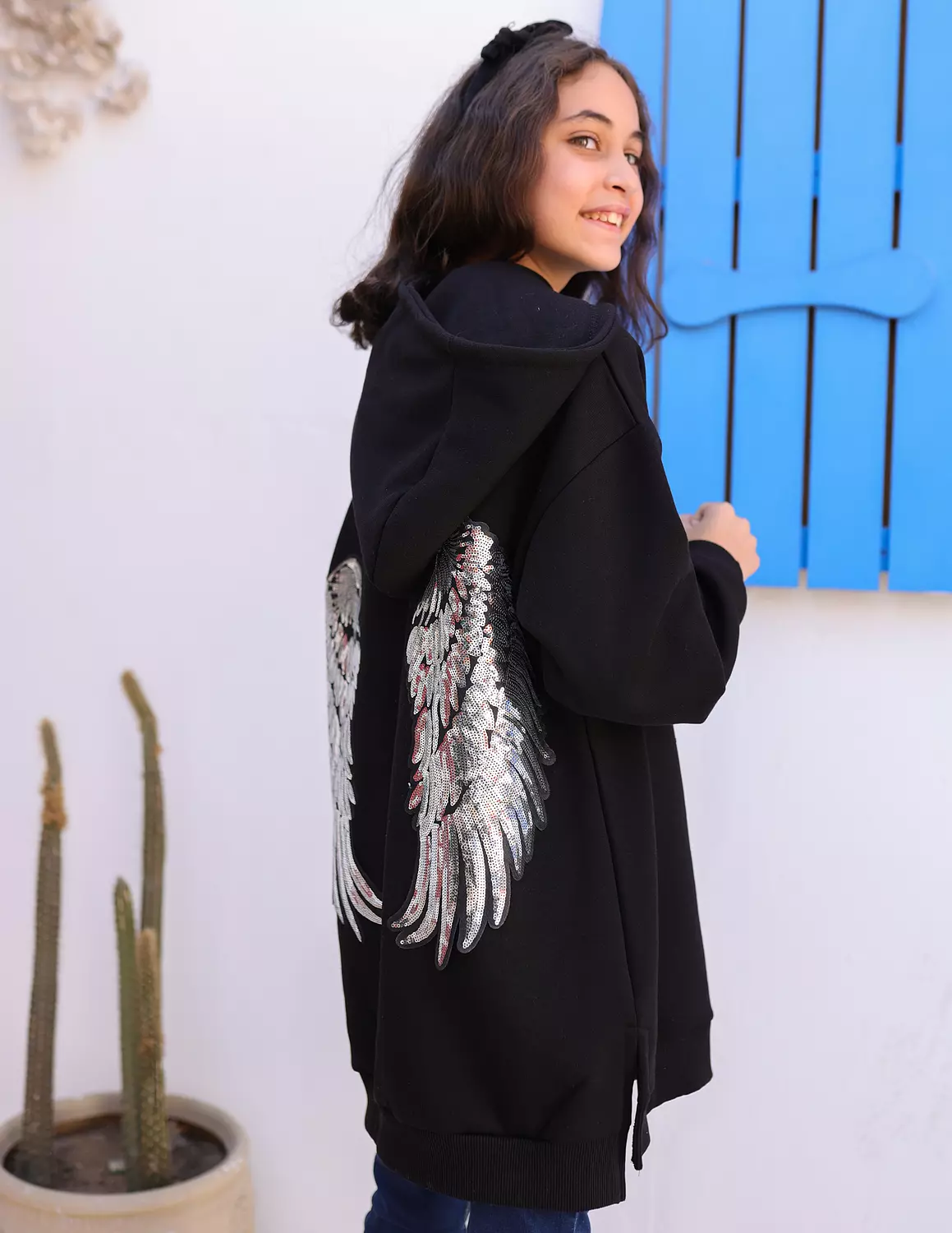 Wingy hoodie dress 3