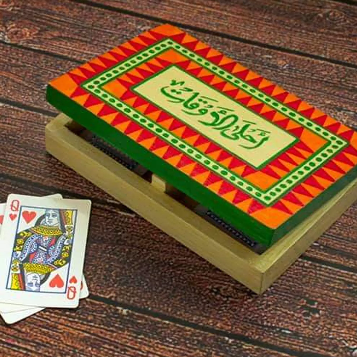 Cards - 2 lines triangles red image
