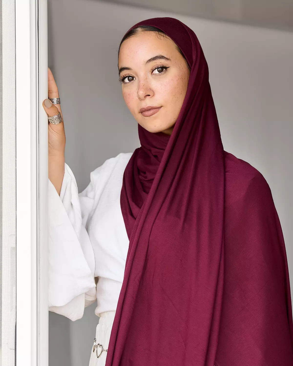 Burgundy Jell With Bandana image