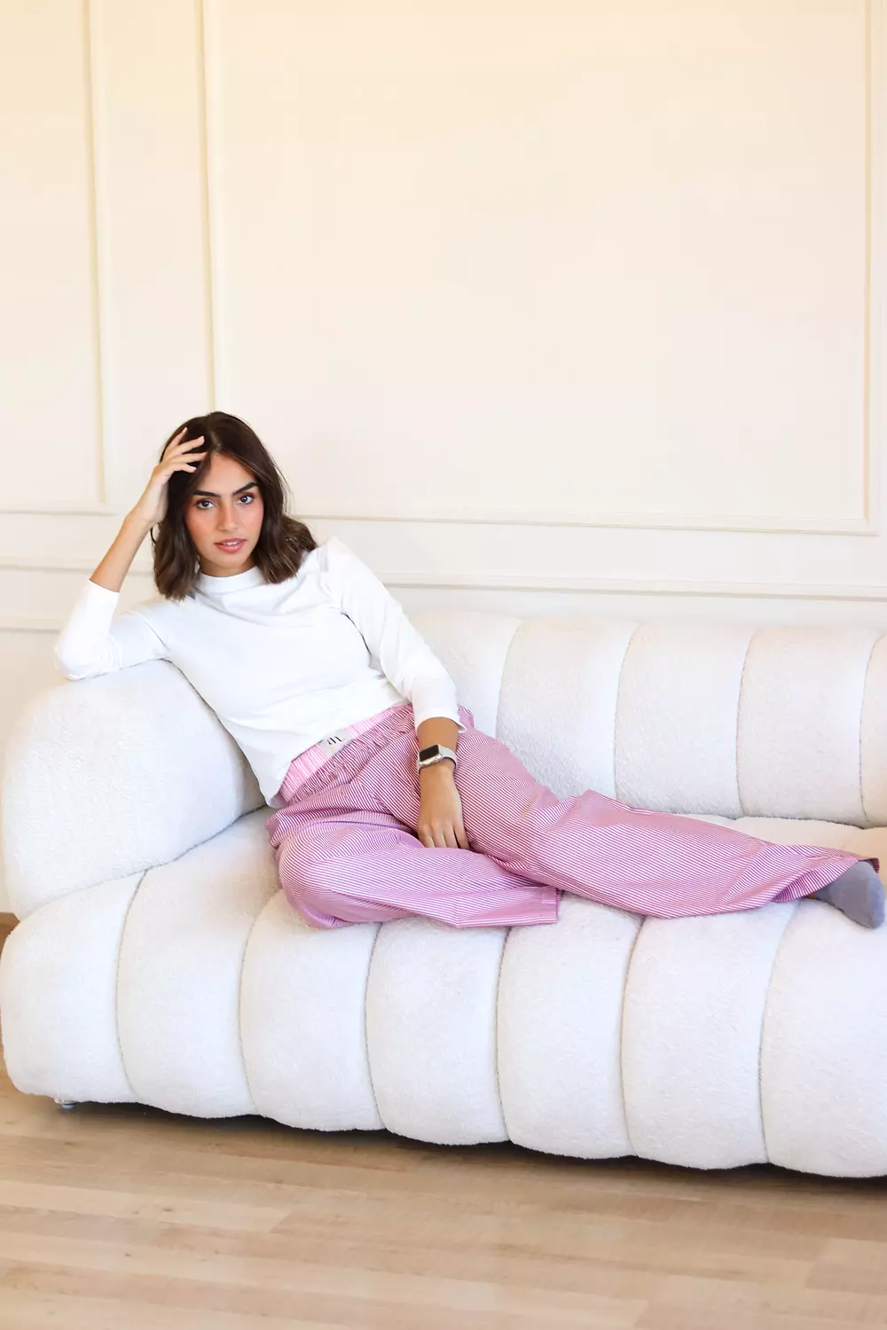 The AN logo pants & crew neck pjs image