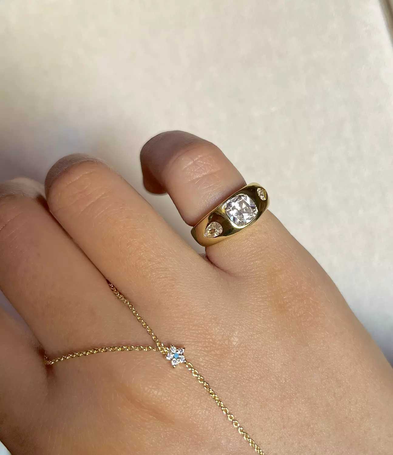 Crystals Pinky Ring  image