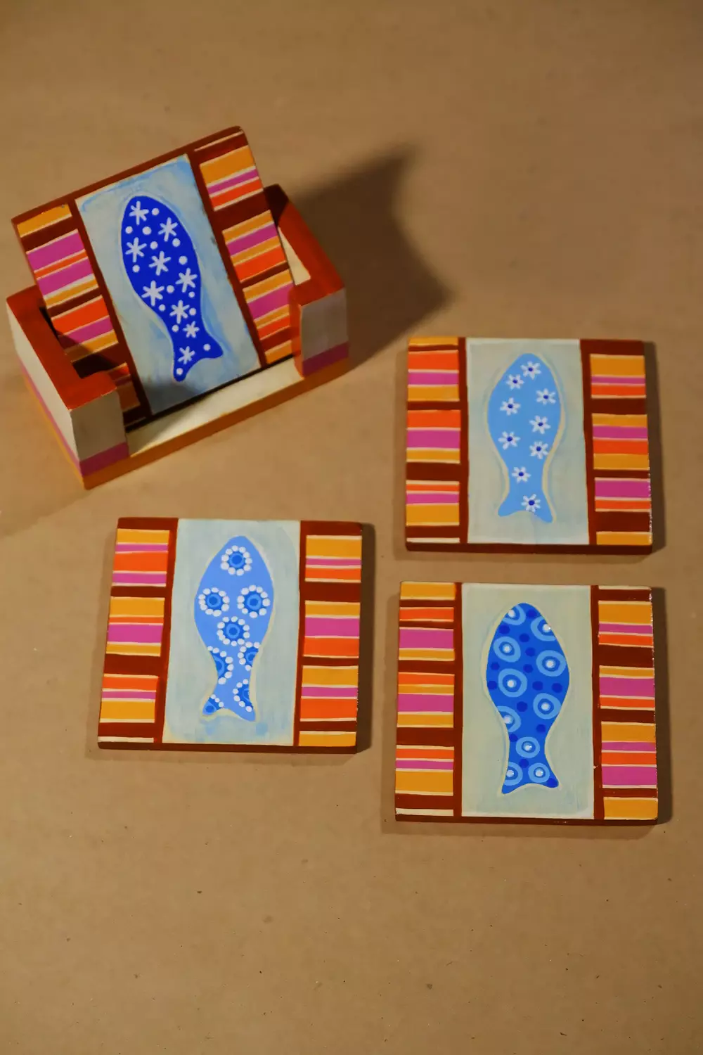 Fish red Coaster set  image