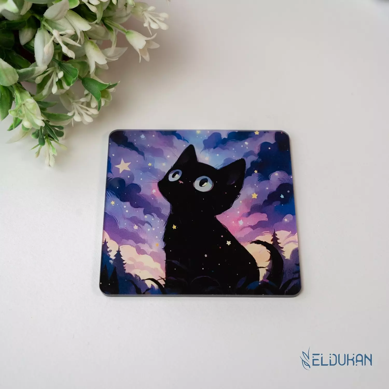 <p style="text-align: center"><strong>Black cat coaster</strong></p>