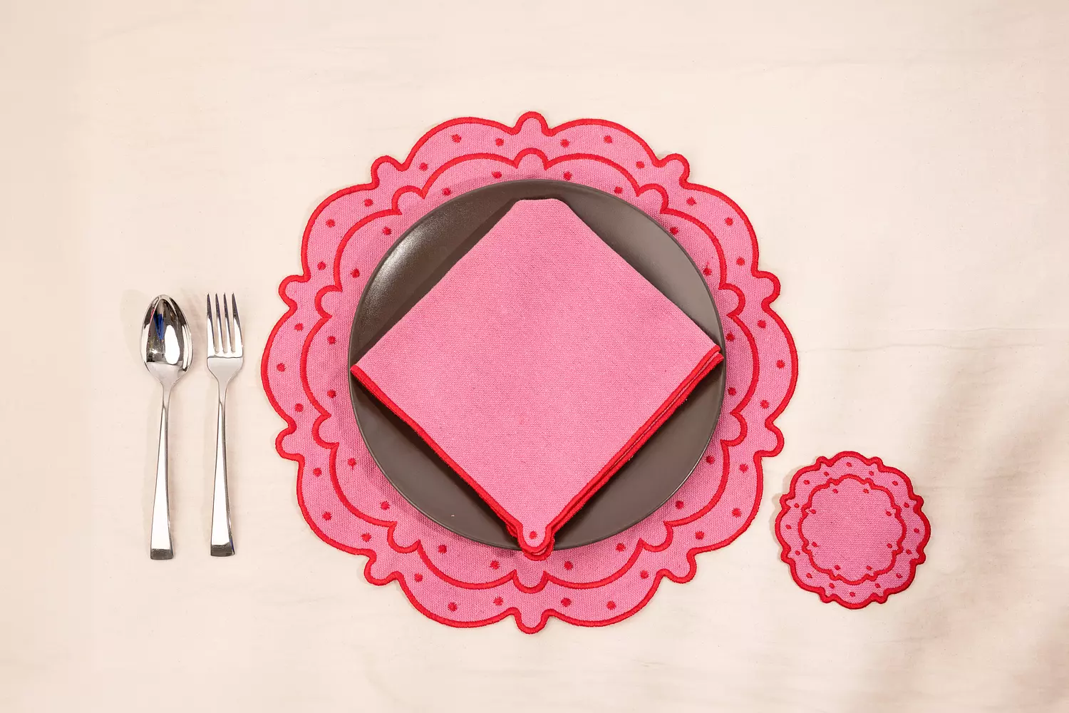 Placemat Set of 6 " Pinky " image