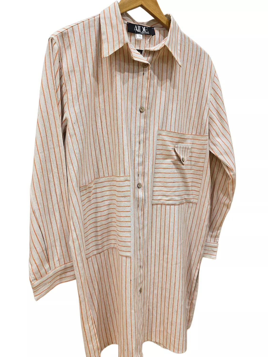 Stripped pocket chemise  5