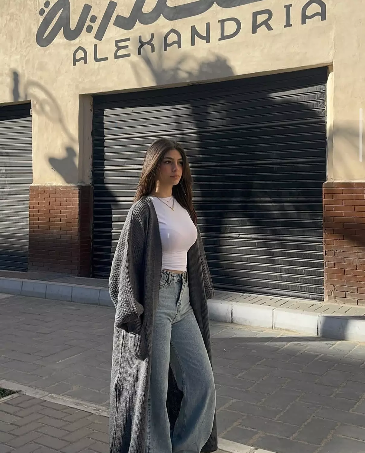Dark grey cardigan  image