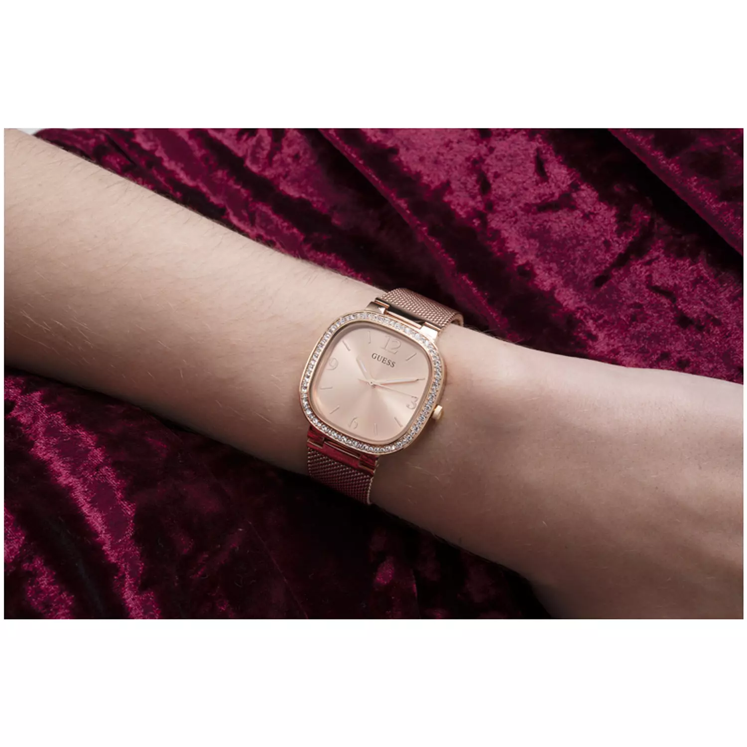 GUESS GW0354L3 Women's  Watch Rose Gold Tone Stainless Steel/Mesh Bracelet 4