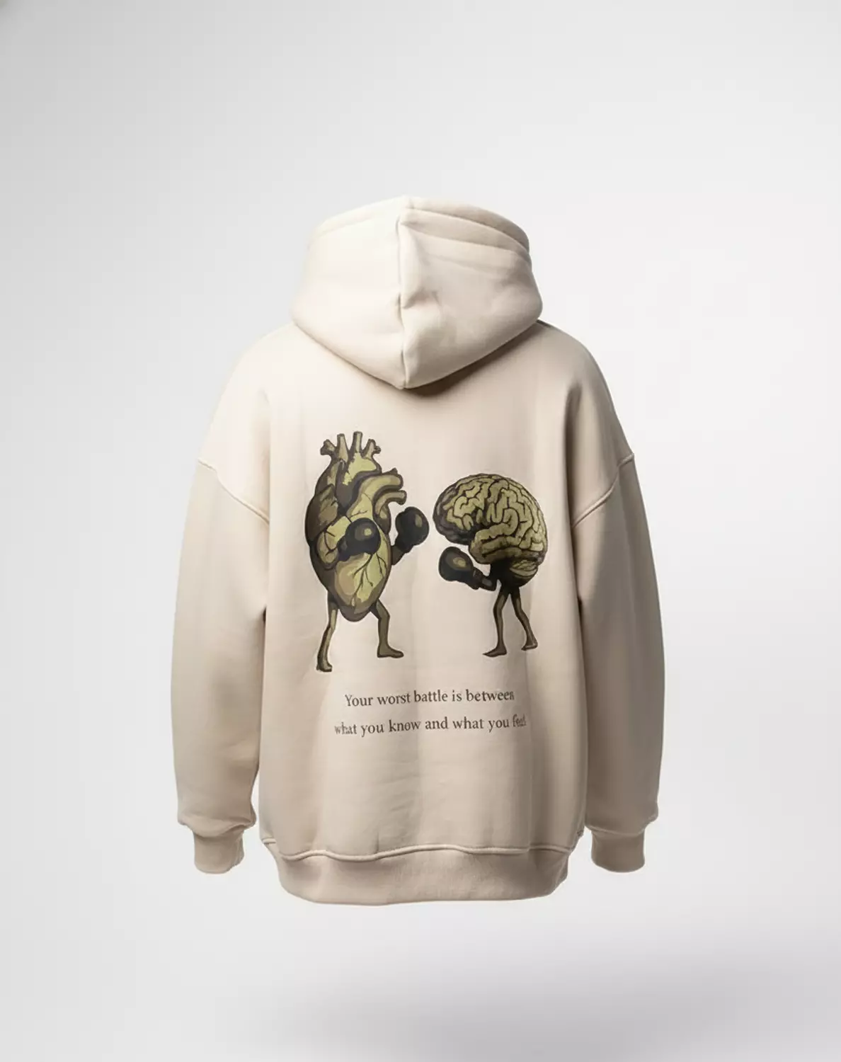 Oversized Beige Hoodie – Neutral Flow 2