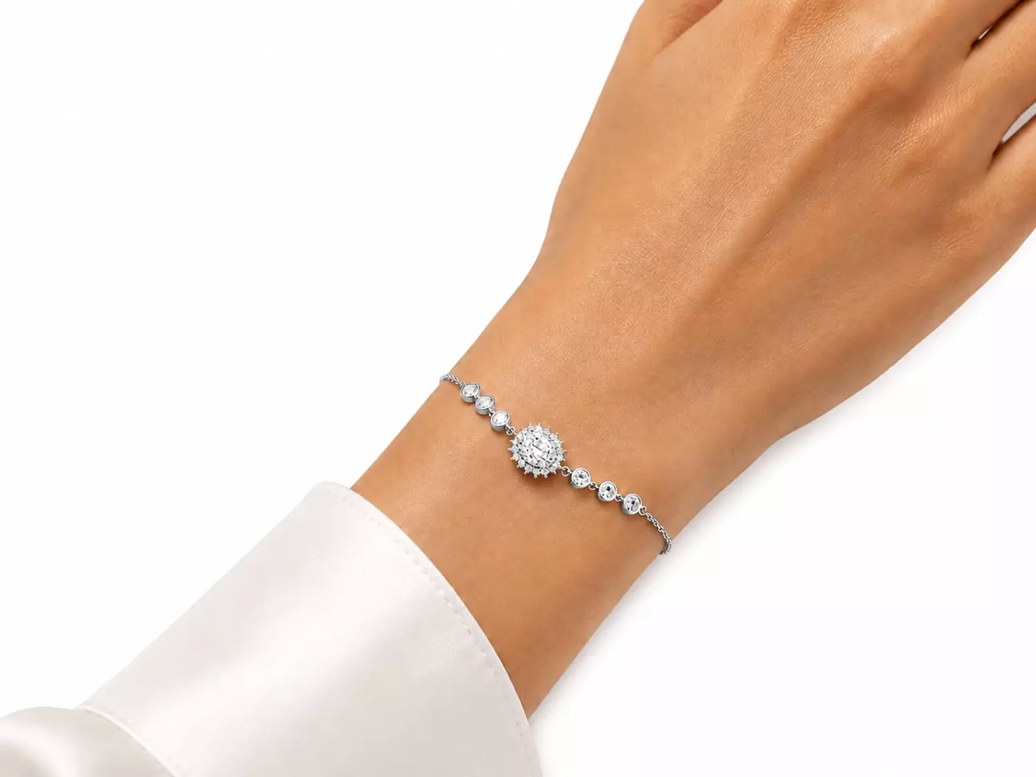 Silver Bracelet Daimond image