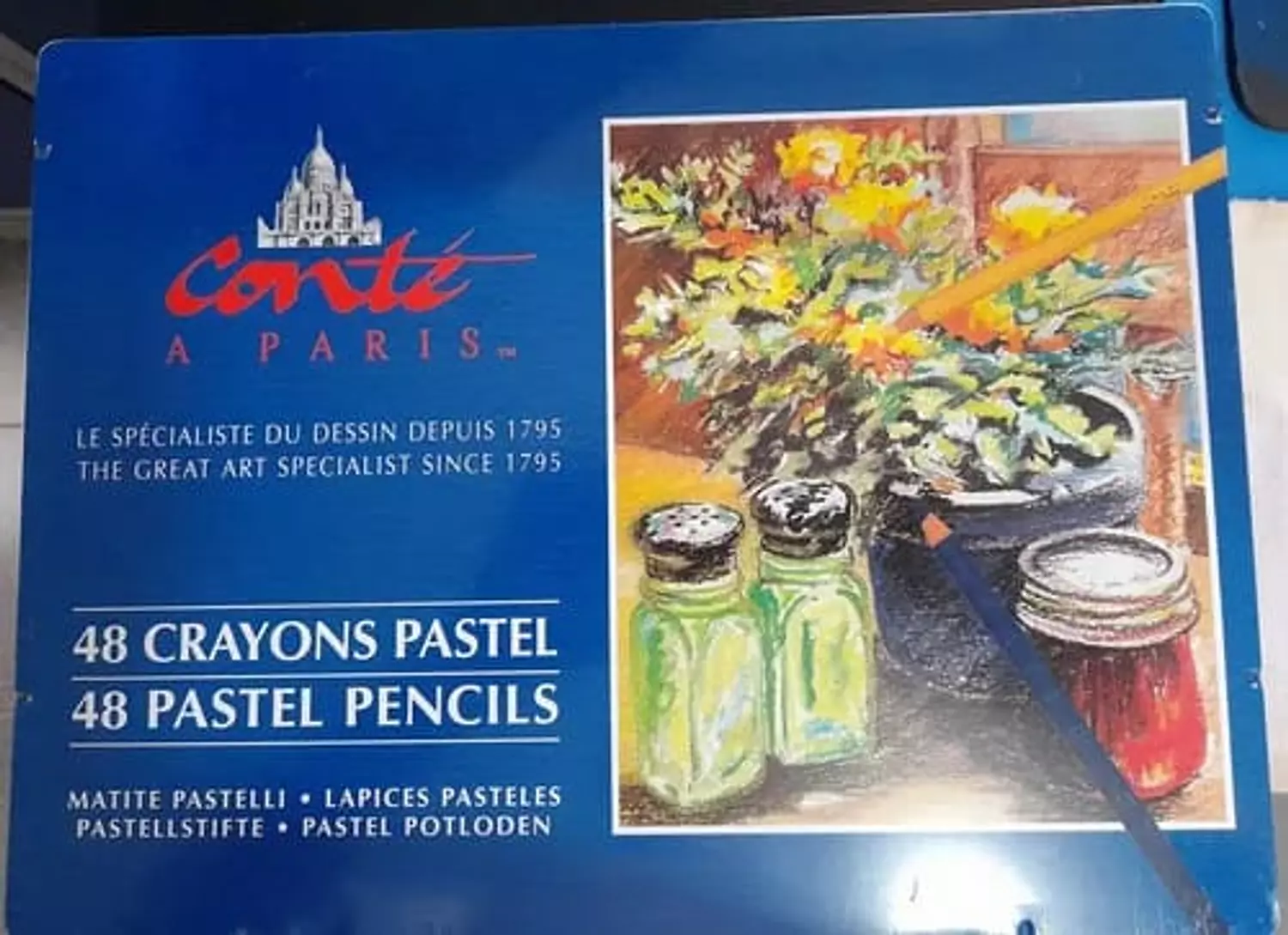 طقم اقلام باستيل كونتيه 48 لون  Pastel Pencil Conte A-Paris 48 image
