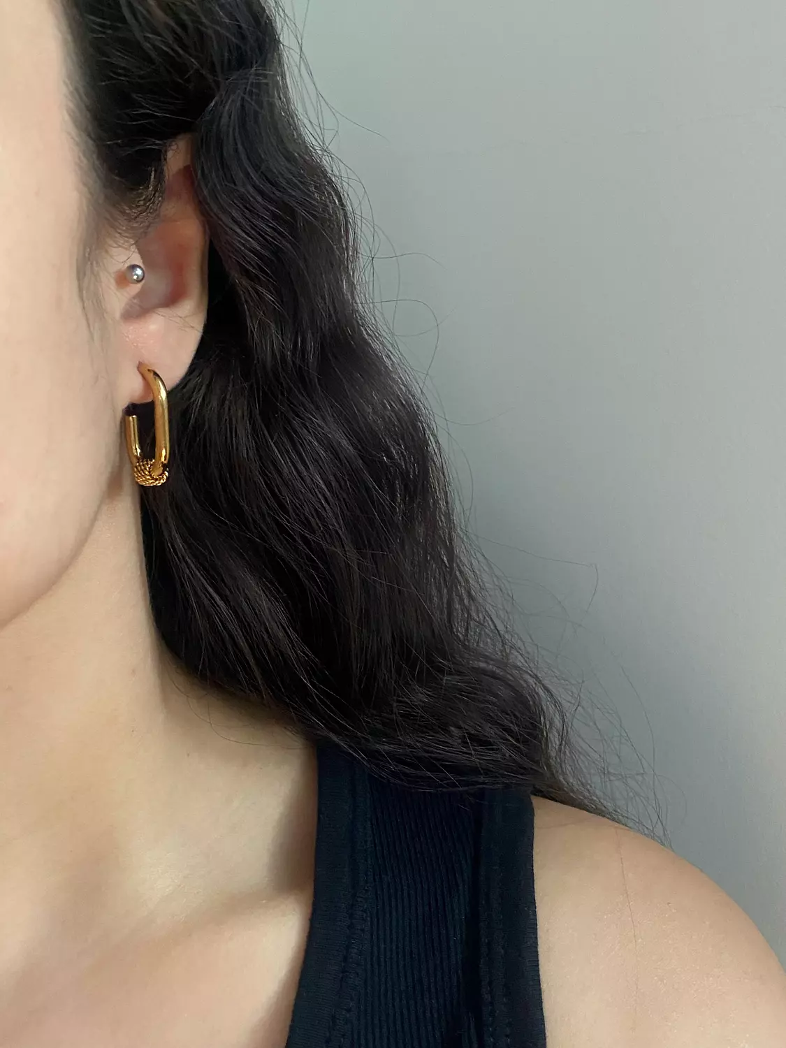 Rectangular Knot Stud 1