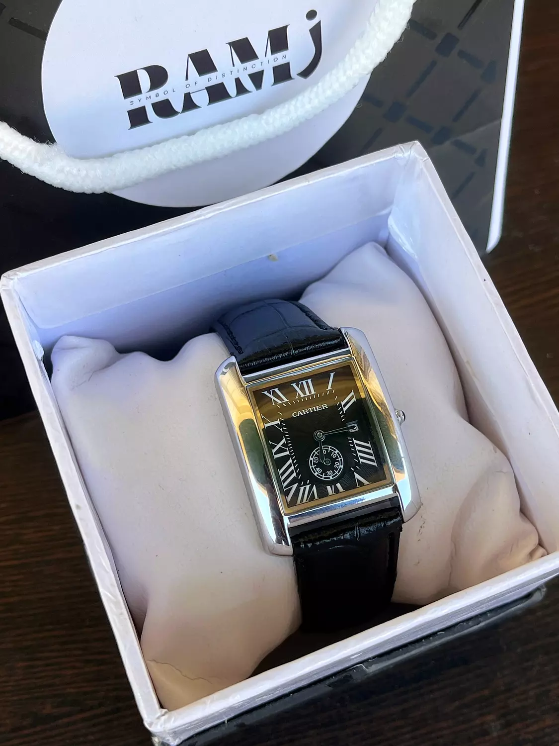 Cartier tank all black 2