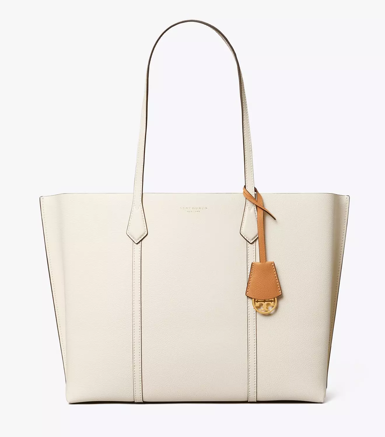 Tory Burch The perry tote bag in New Ivory image