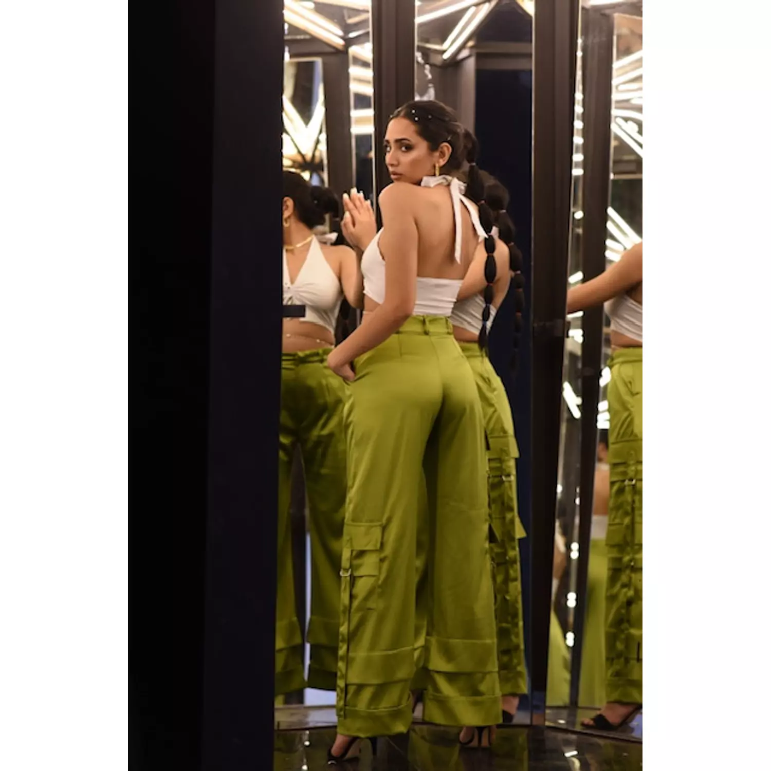 Cargo wide leg pants 1