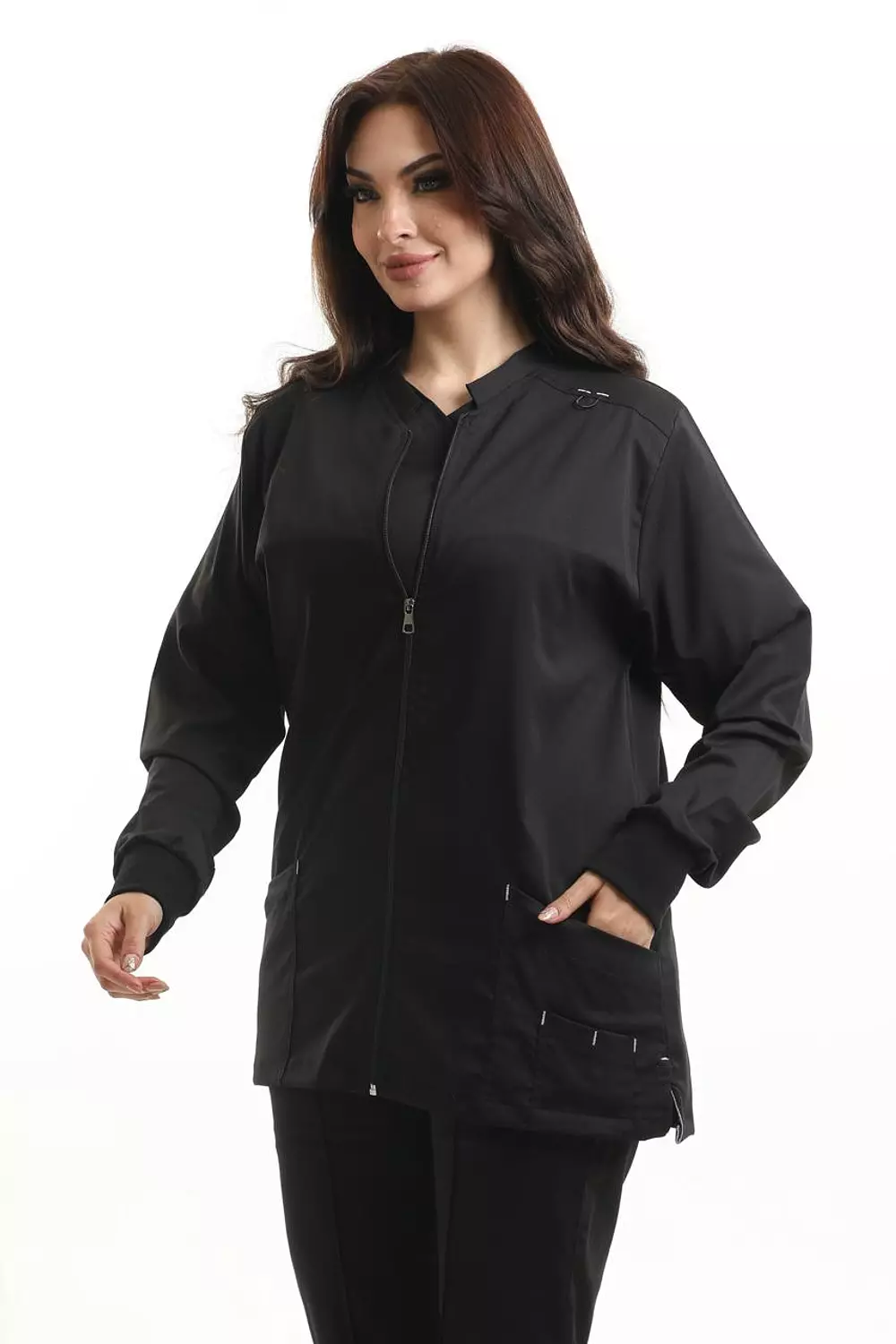 Black New Flexi Lab Coat 2