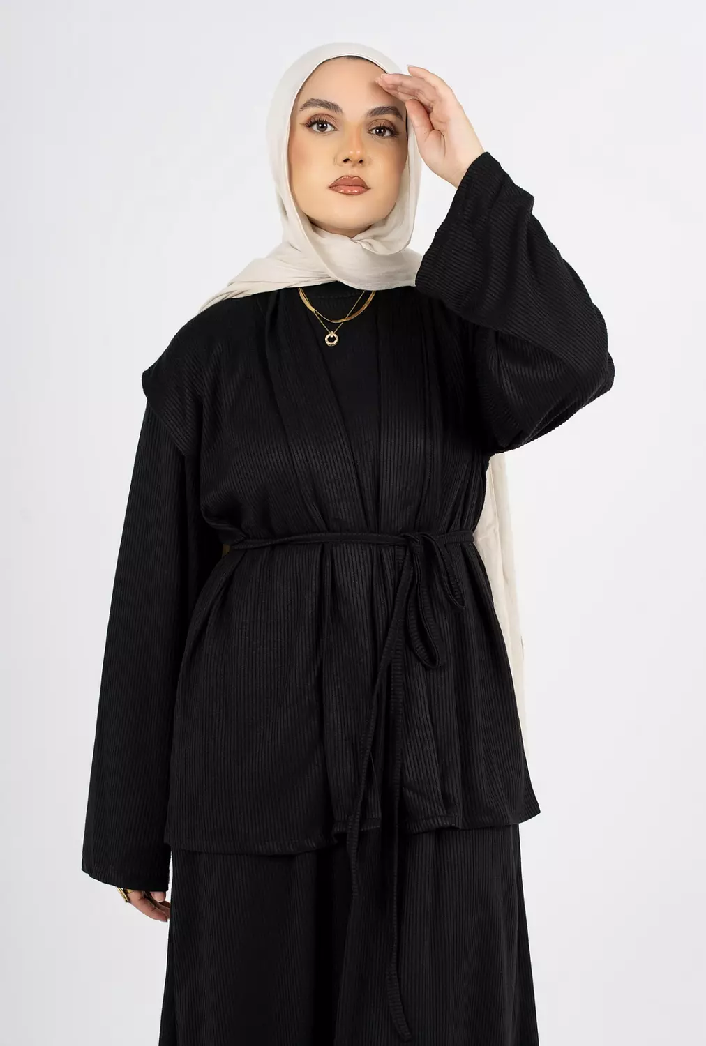 ARIA DRESS in Black ( 2 piece ) hover image