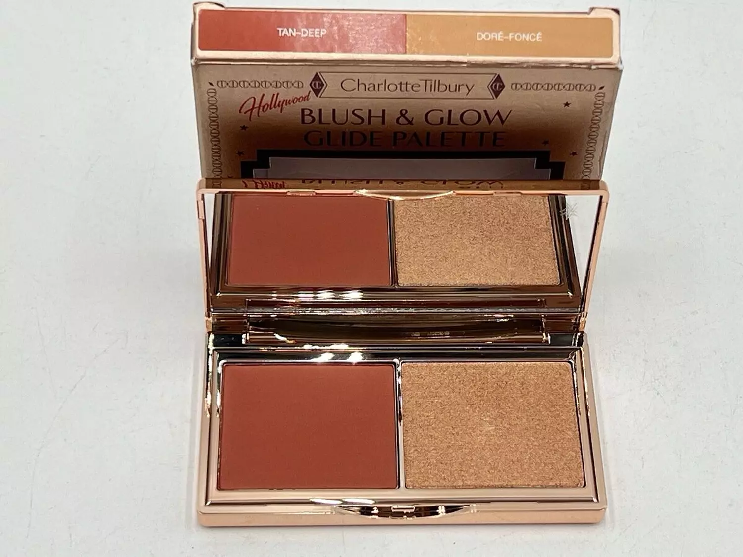 Charlotte Tilbury Hollywood MINI Blush & Glow Glide Palette TAN DEEP NEW 6