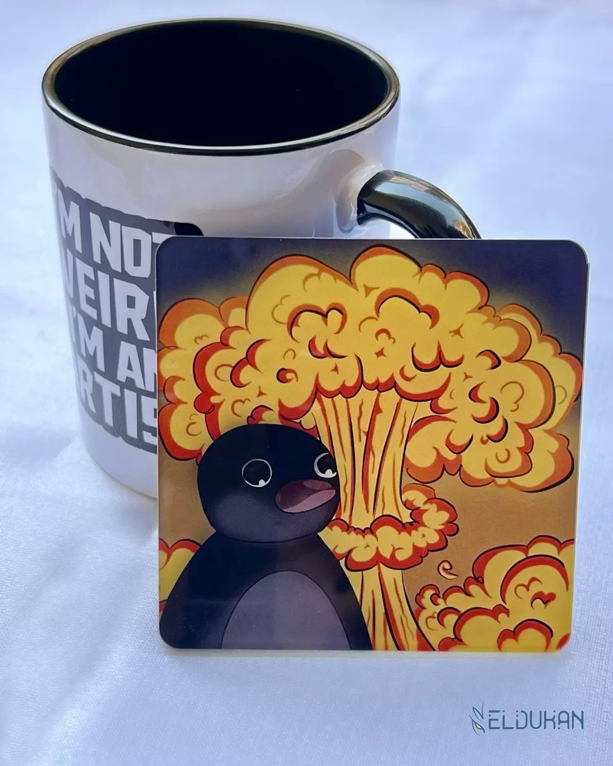 nothing happened acrylic coaster image