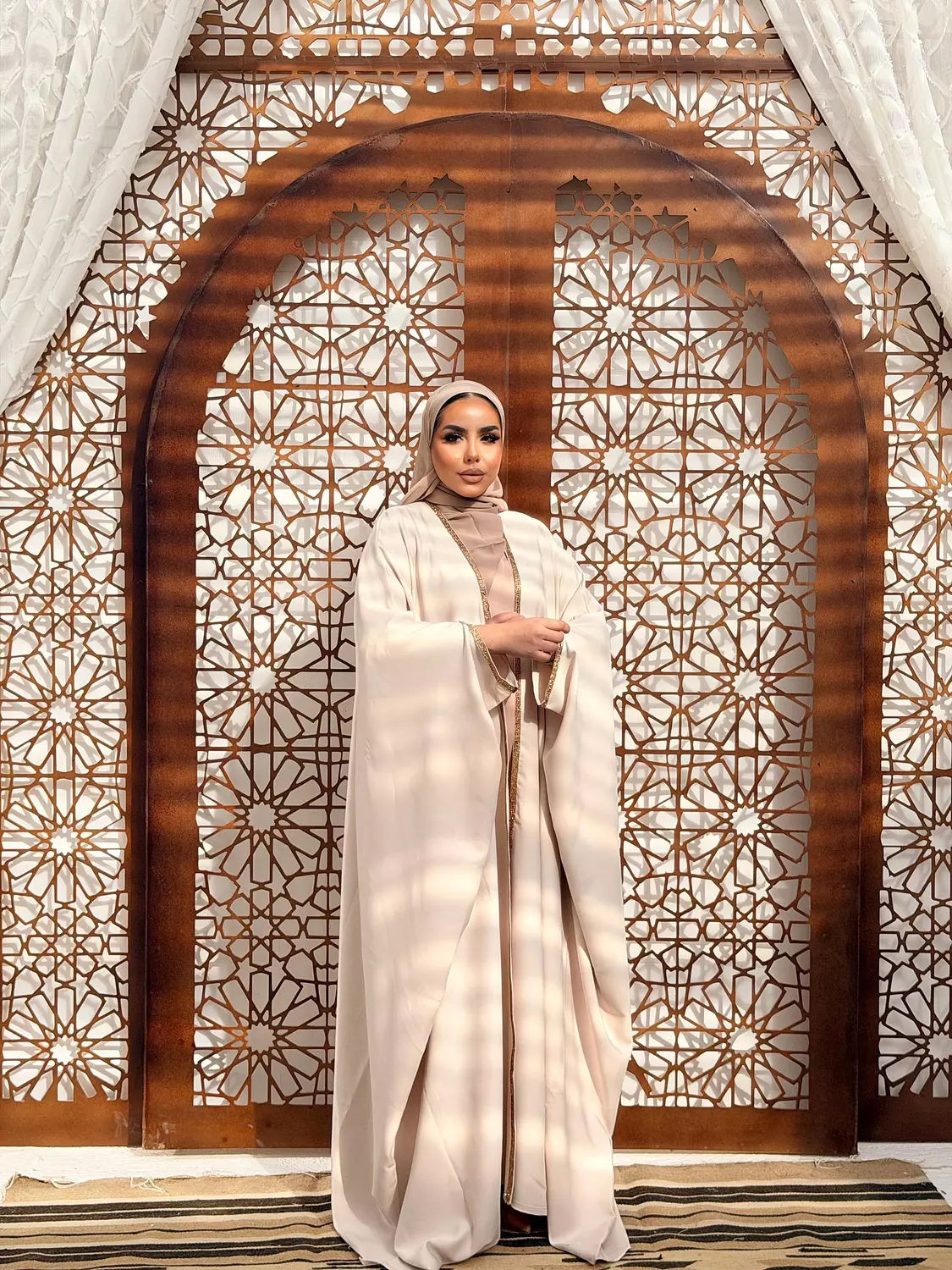 The Mawada Kuftan In Cream 8