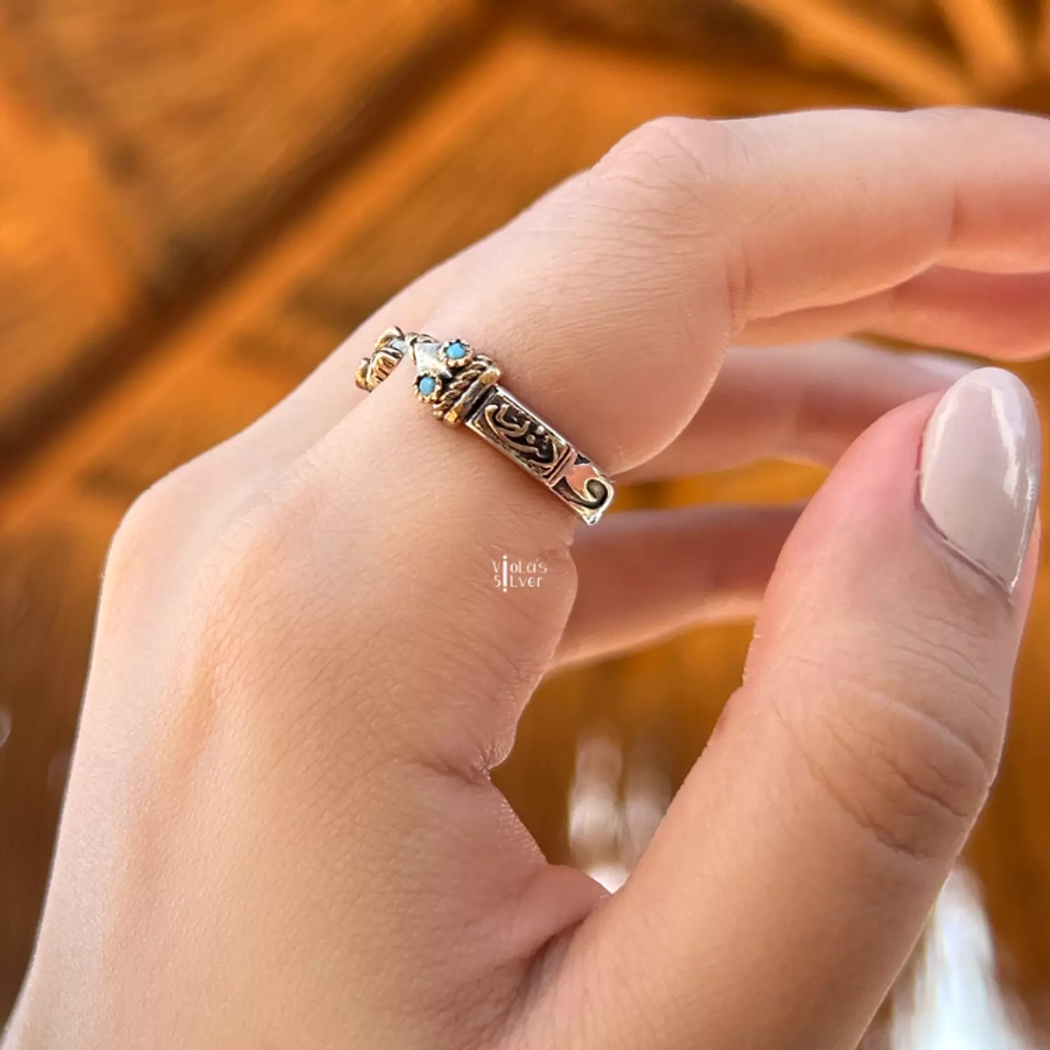 Snake silver ring ( Enta Ana ) 1
