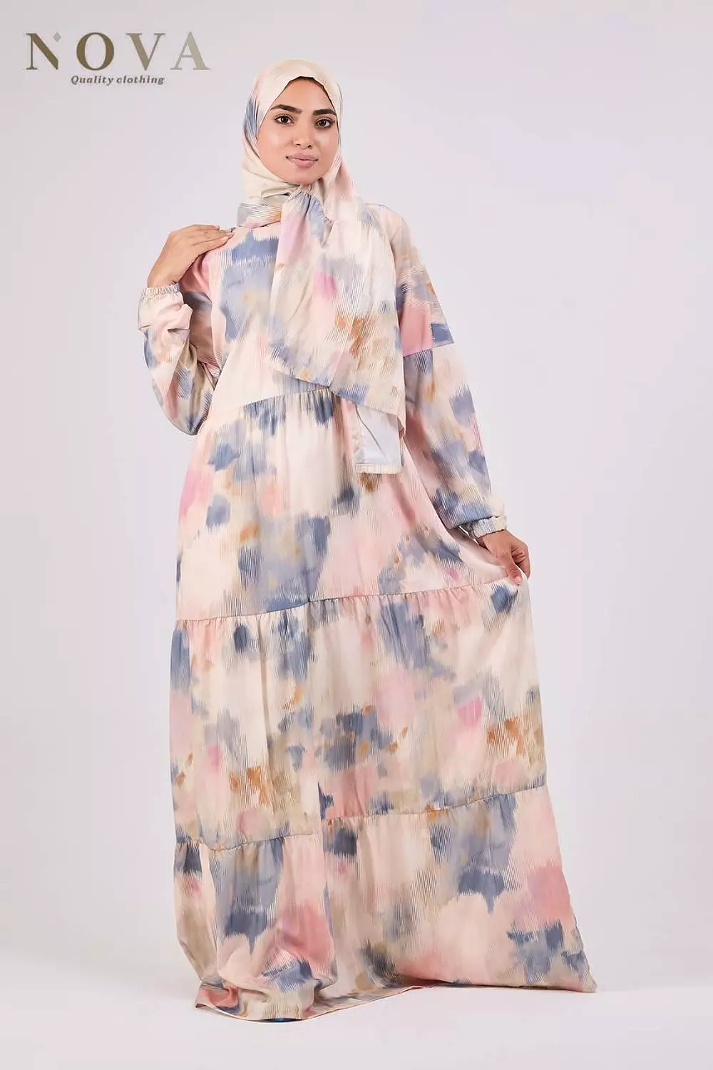 Tie-dye soft dress image
