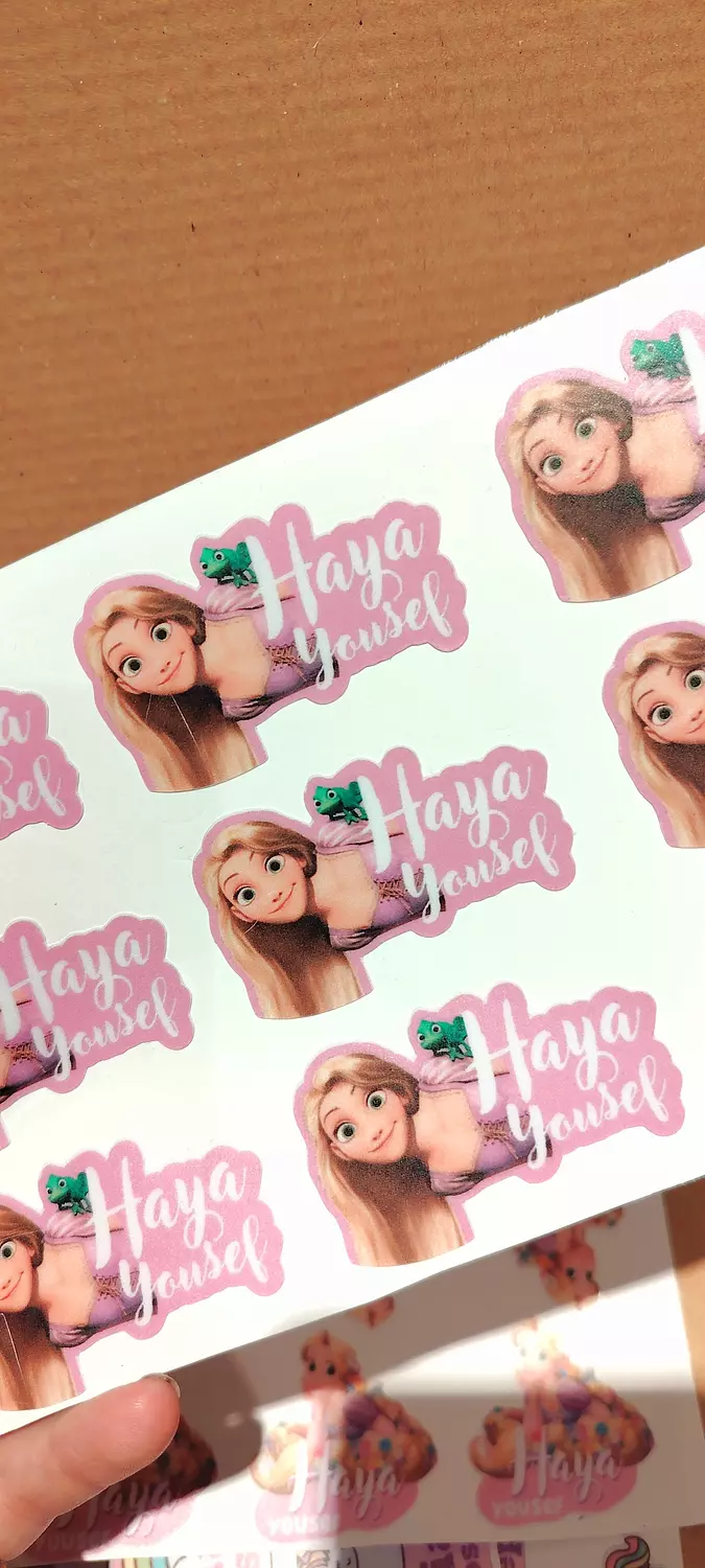 Rapunzel School Labels Stickies  2