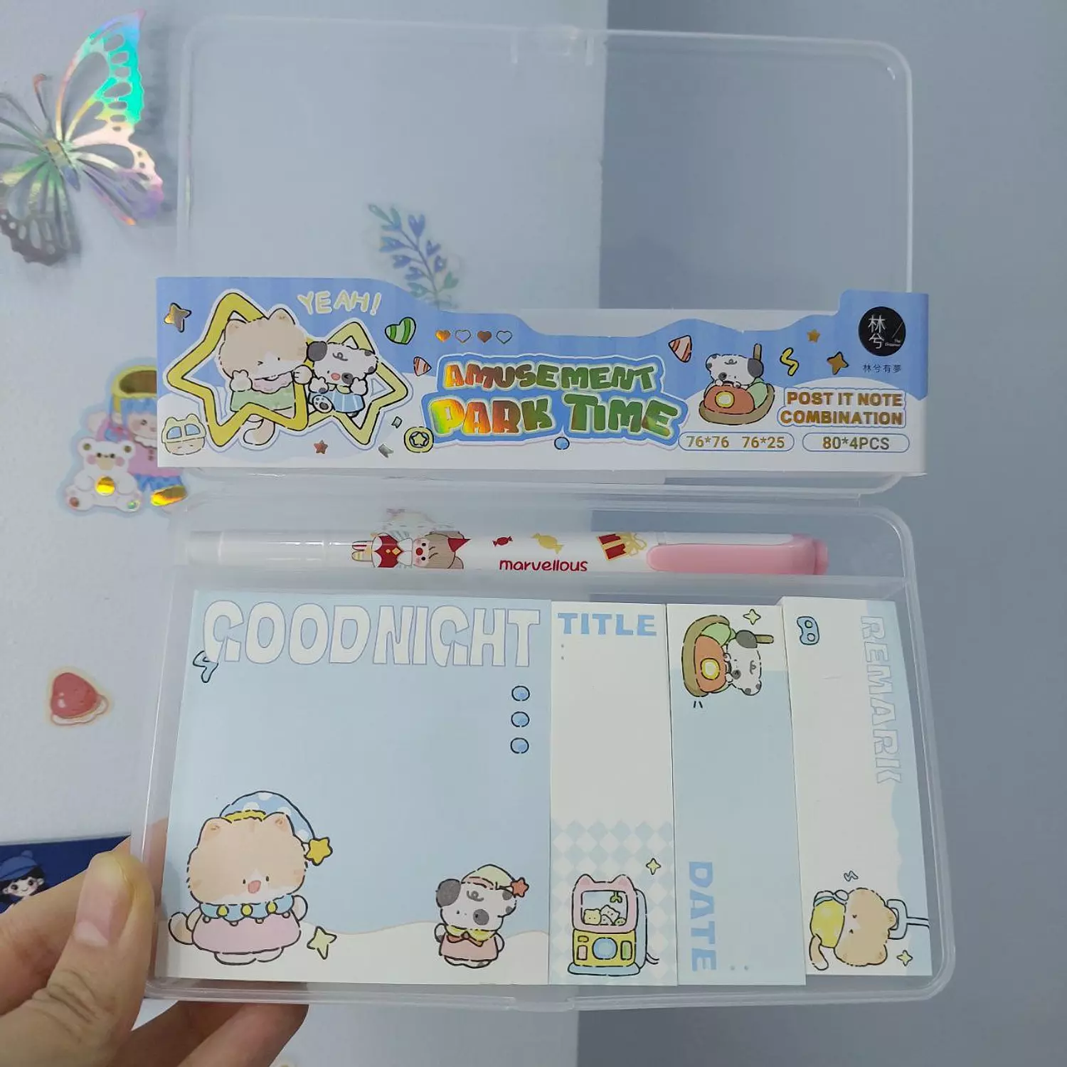 Cats Sticky Note Box