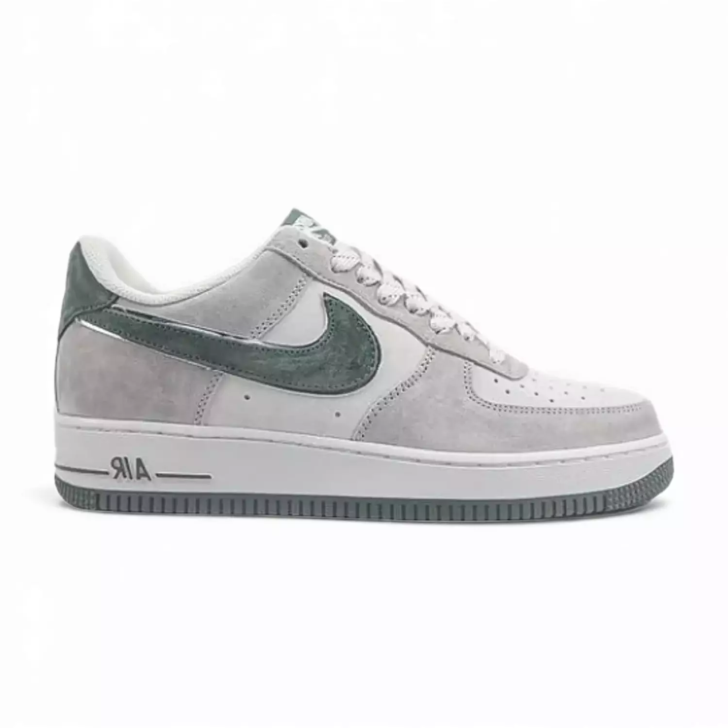 NIKE AIR FORCE-1-grey suede G image