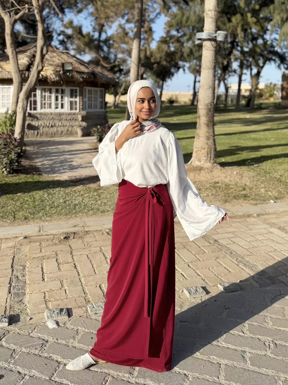 Wrap Maxi Skirt – Elegant Modest Style image