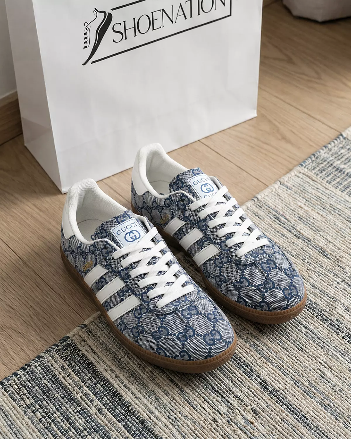 Women’s Samba Shoes – Blue Jeans Gucci Print 5
