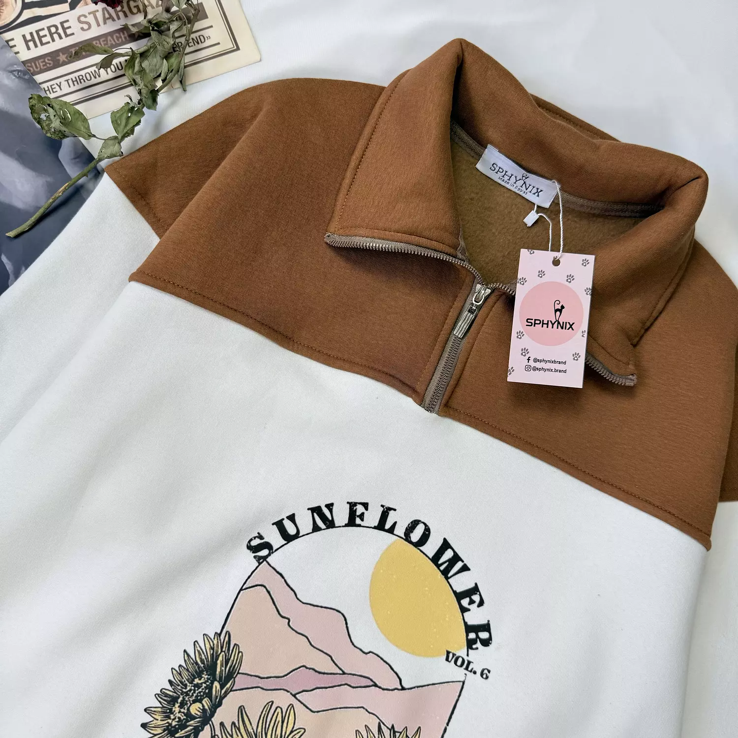 Quarter Zip Up Sweatshirt 8