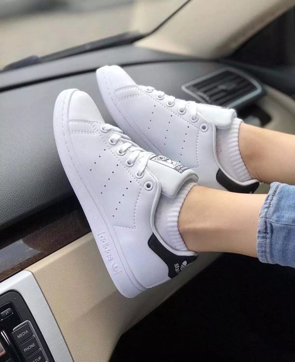adidas Stan Smith "White/Navy" sneakers 2