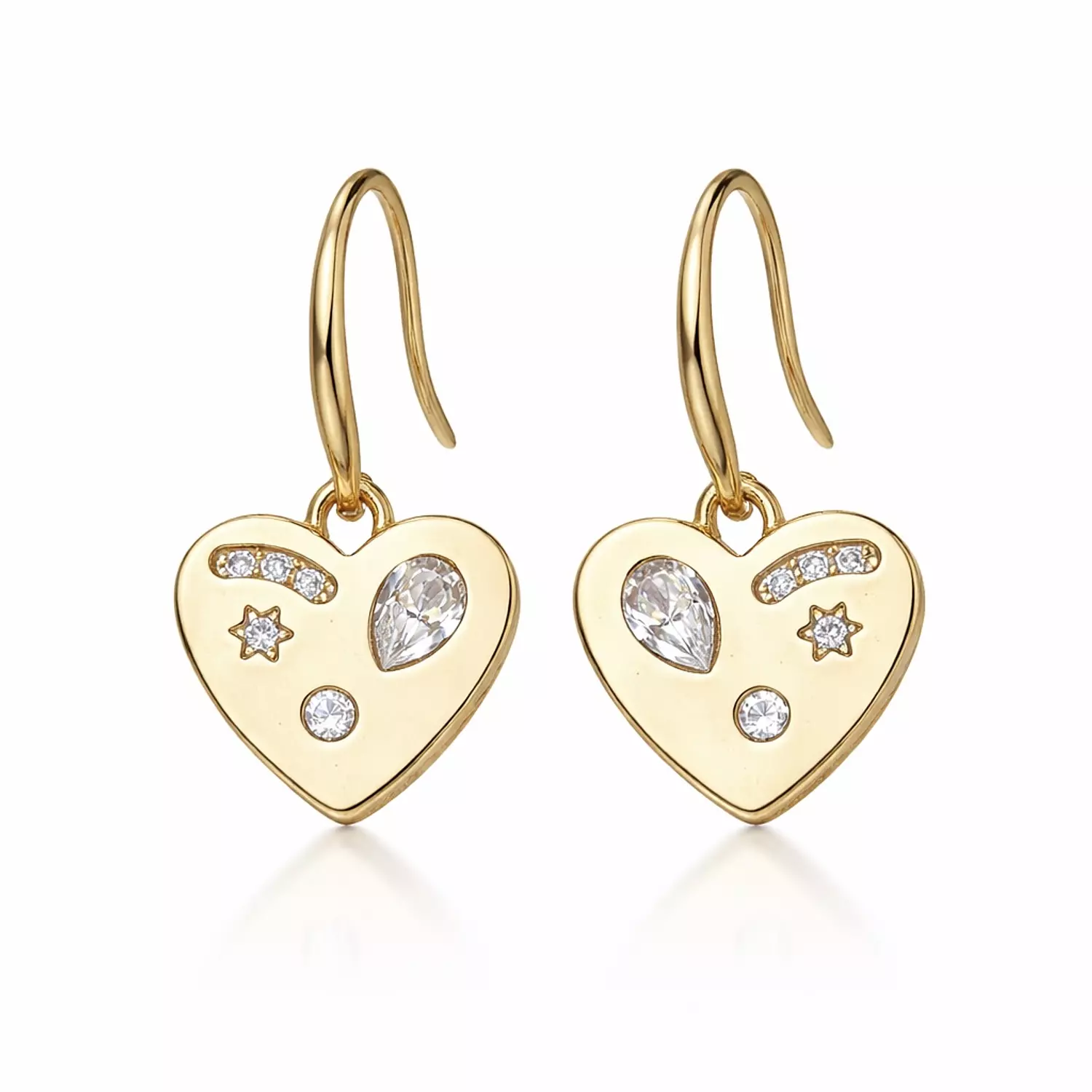 Bejeweled Heart Earrings  image