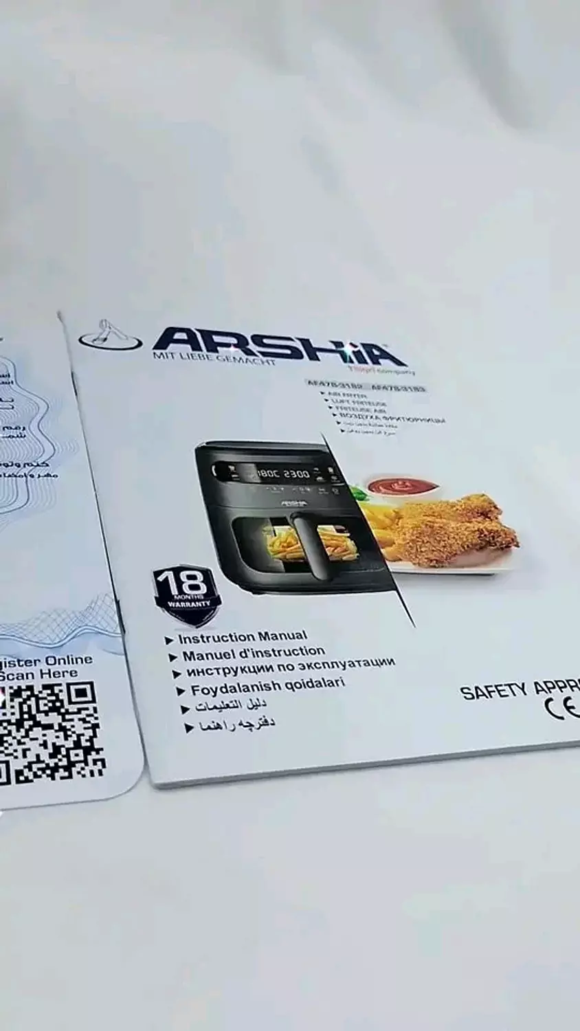 Arshia Air Fryer 1750 Watts and 8 Liters 7