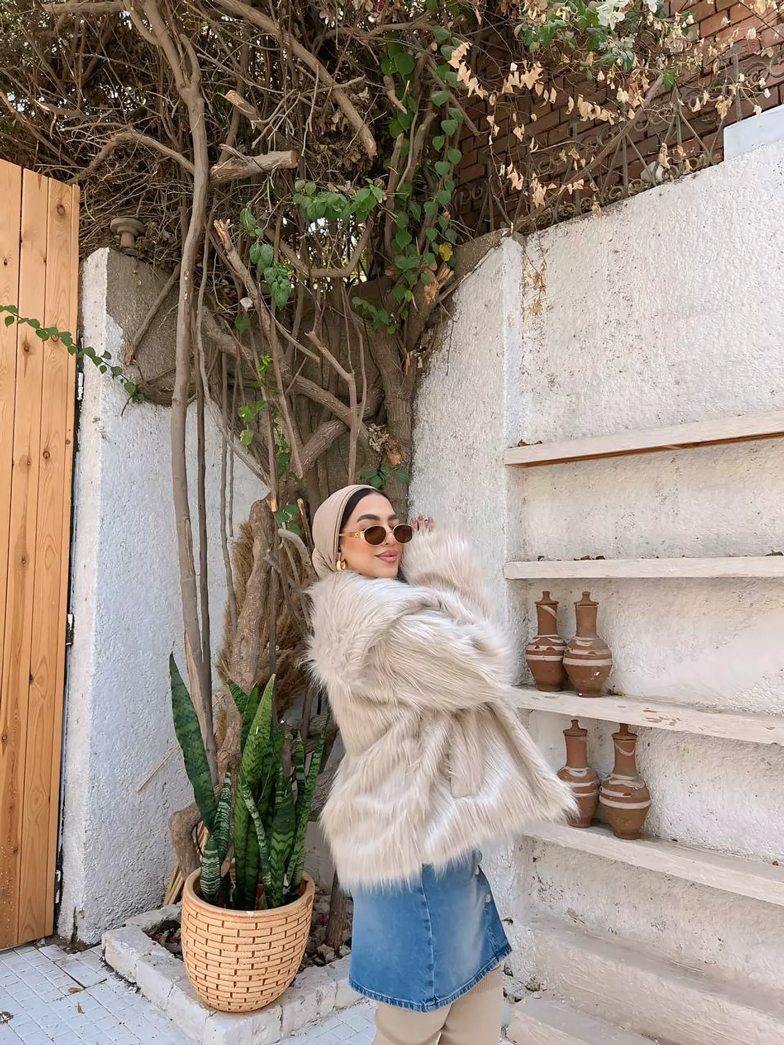 Zara fur jacket  1