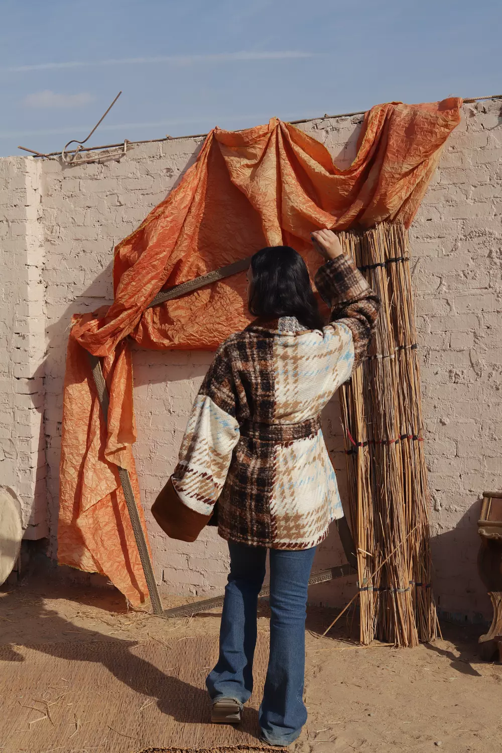 Gypsy threads in brown x beige 1