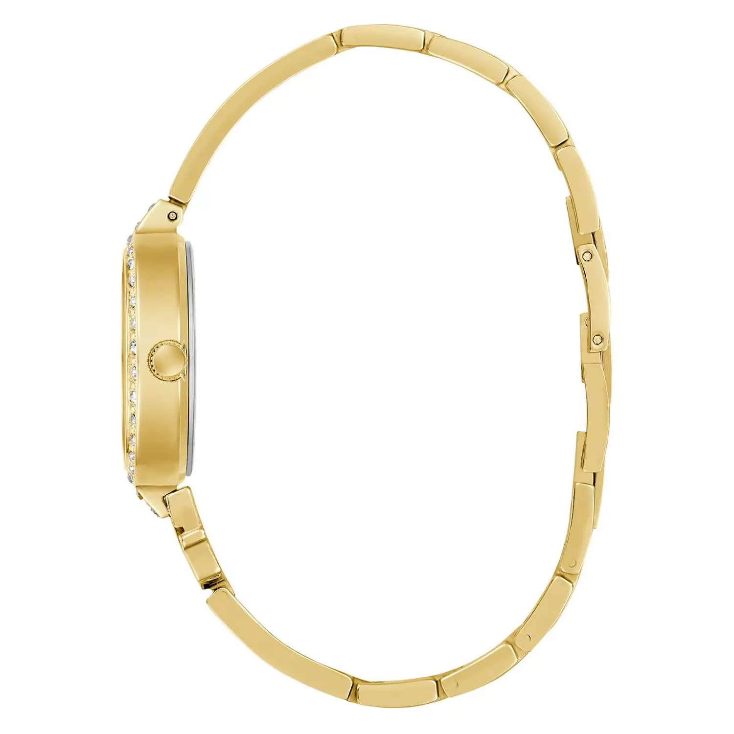 GUESS GISELLE Ladies Giselle Gold Tone Analog Watch Gold Tone Stainless Steel Polished Bracelet 1