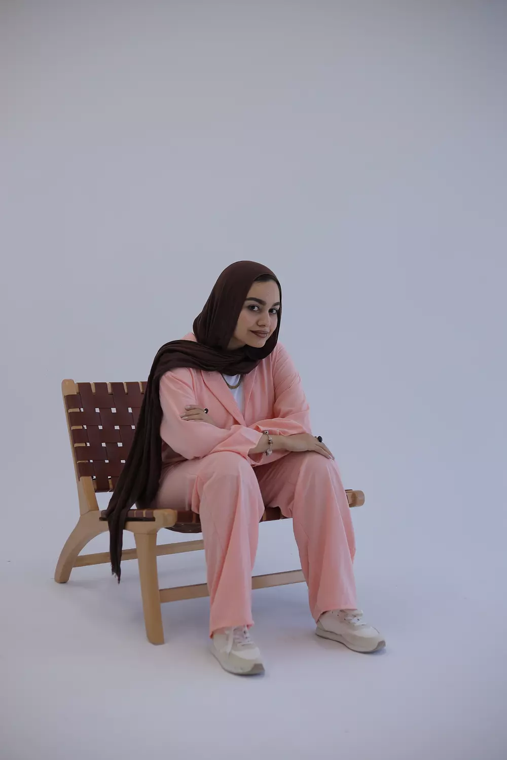 Rose linen suit 2
