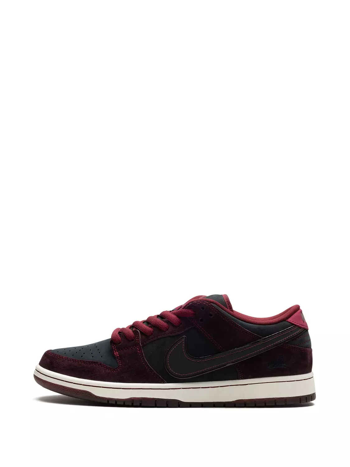 Nike x Riot Skateshop SB Dunk Low "Mahogany/Dark Beetroot/Team Red/Sail/Night Maroon" Sneakers 4