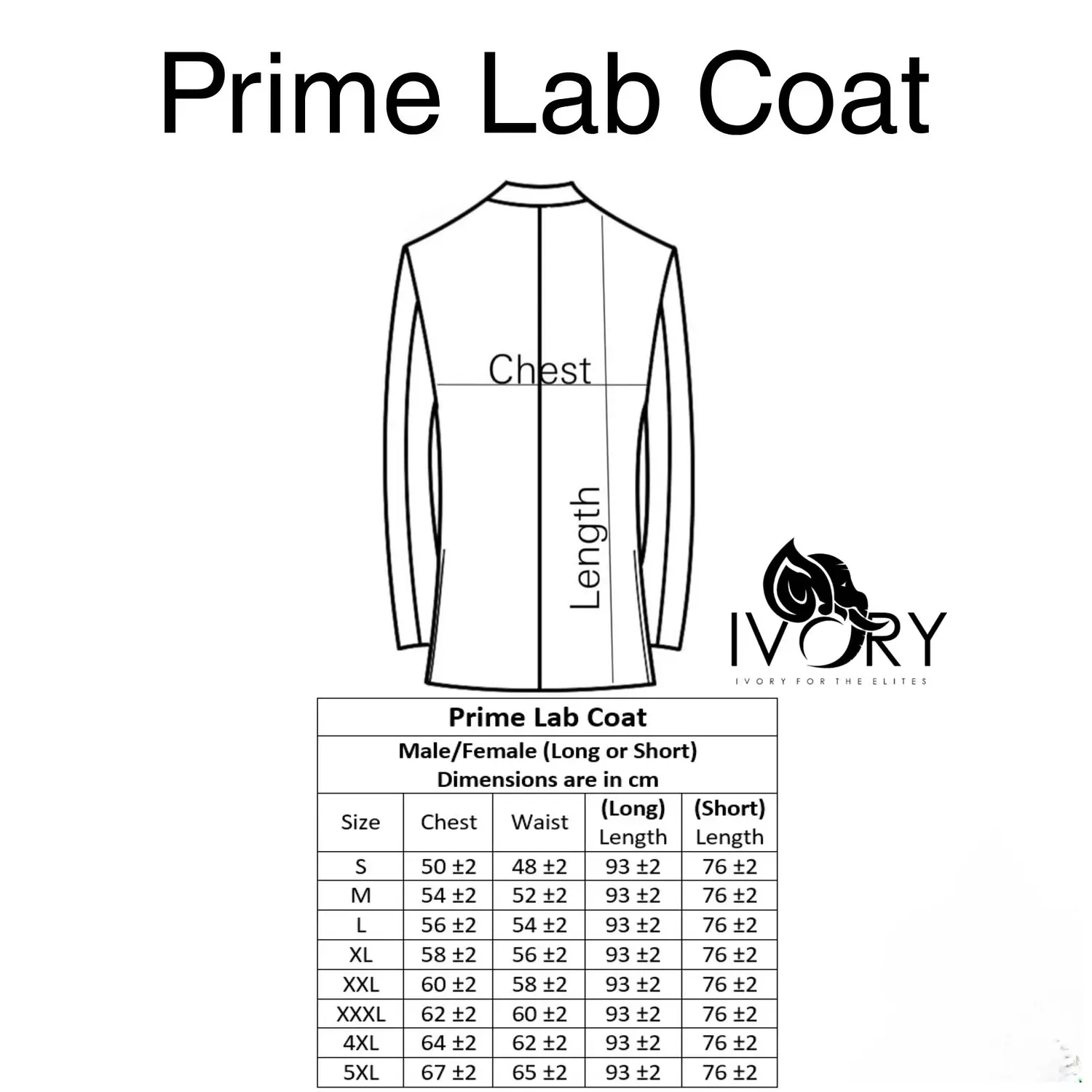 White Prime Lab Coat Short 9
