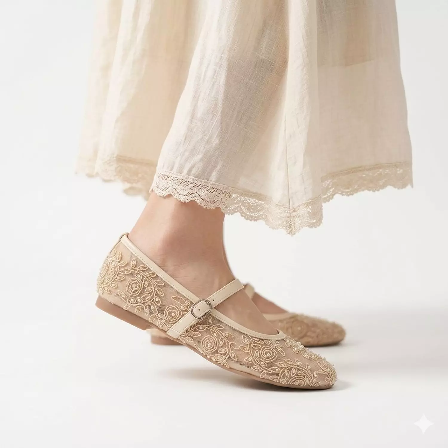 Comfortable flat lace Shoes for women image