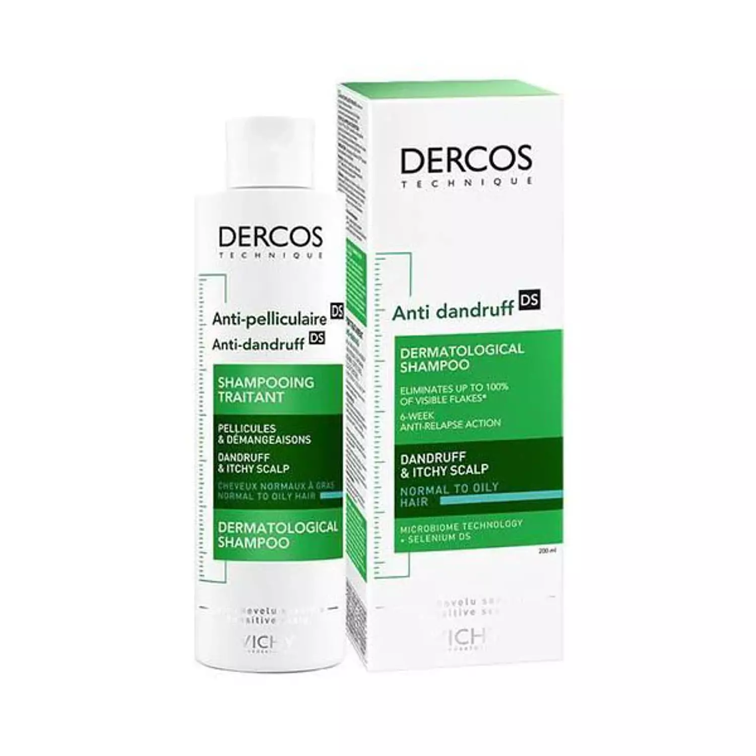 Vichy Dercos anti dandruff - 200ml - Normal to oily hair image