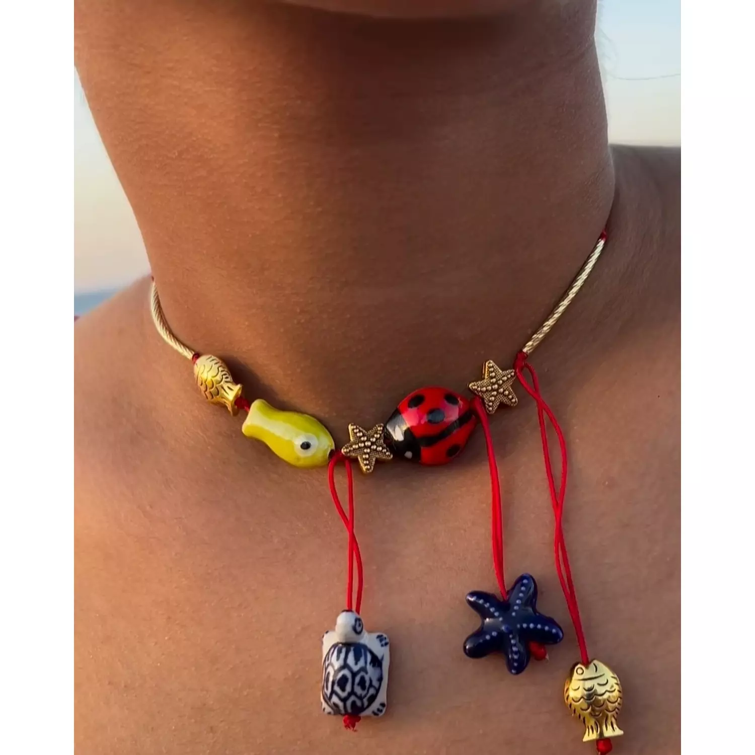 Summer Sea choker necklace hover image