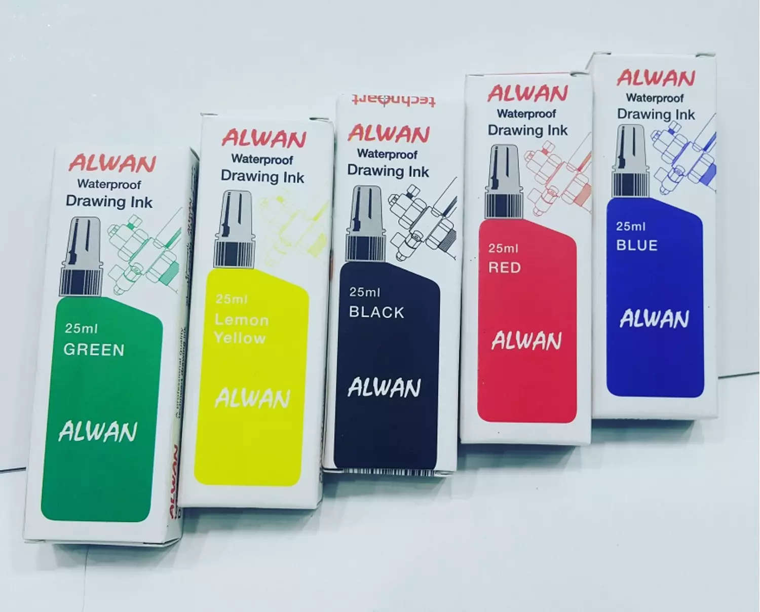 حبر مائي رابيدو الوان للرسم Alwan Waterproof Drawing Ink image