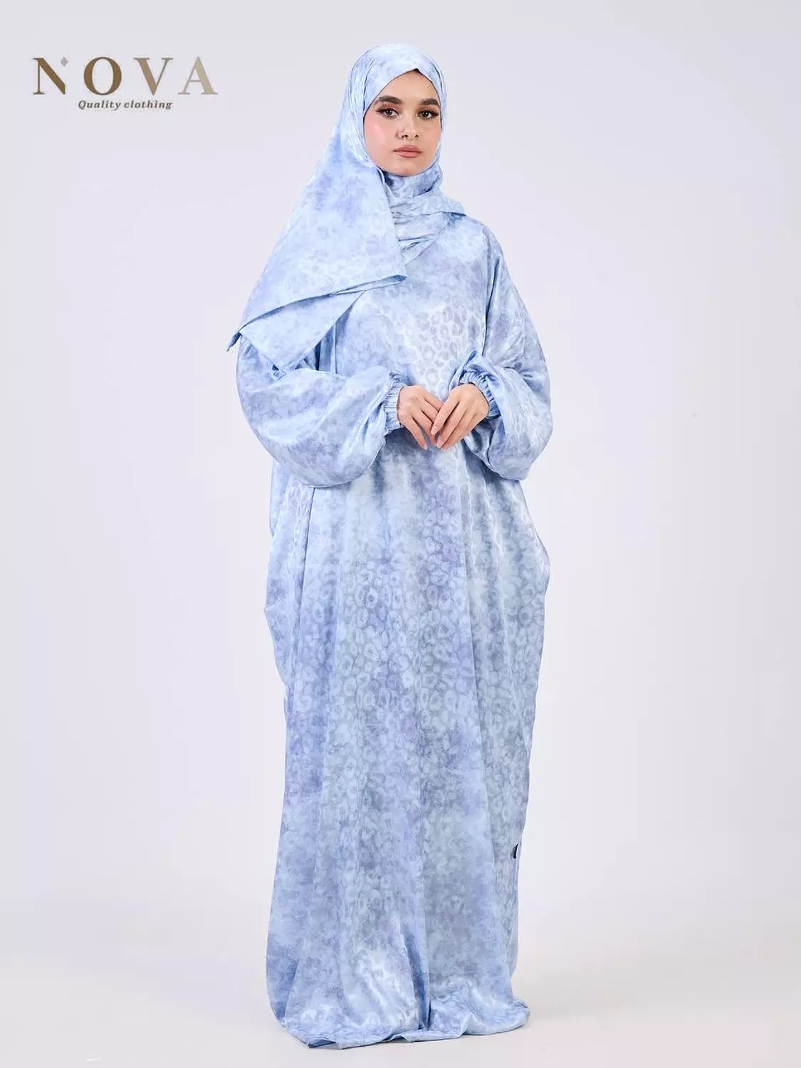 Blue Printed Jacquard  image