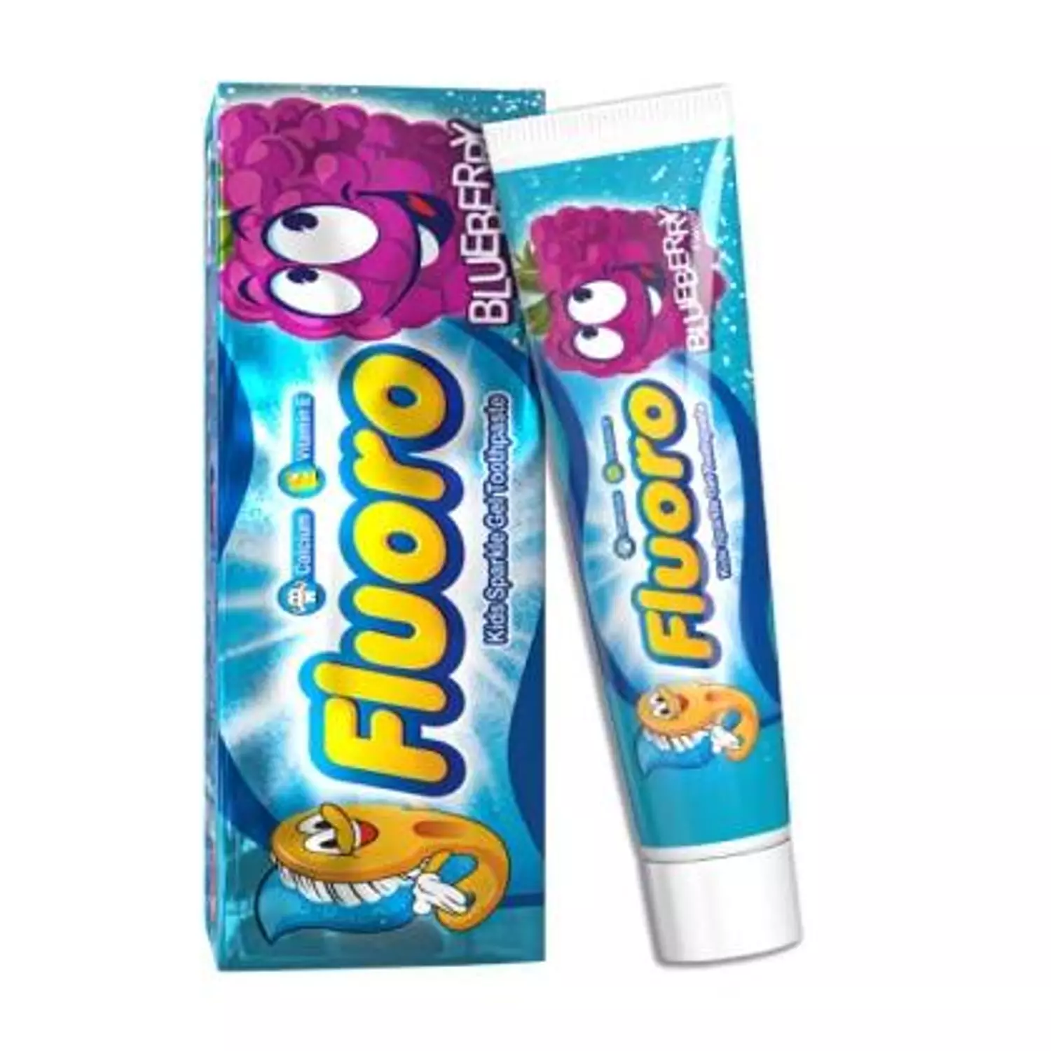 Fluoro Kids Sparkle Gel Toothpaste with Blueberry 50 gm image
